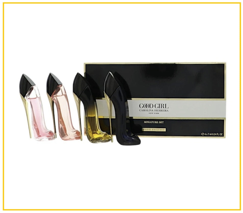CAROLINA HERRERA 卡羅琳娜埃萊拉小樣香水四件套裝 GOOD GIRL 4 PIECE MINI GIFT SET 7ML X4