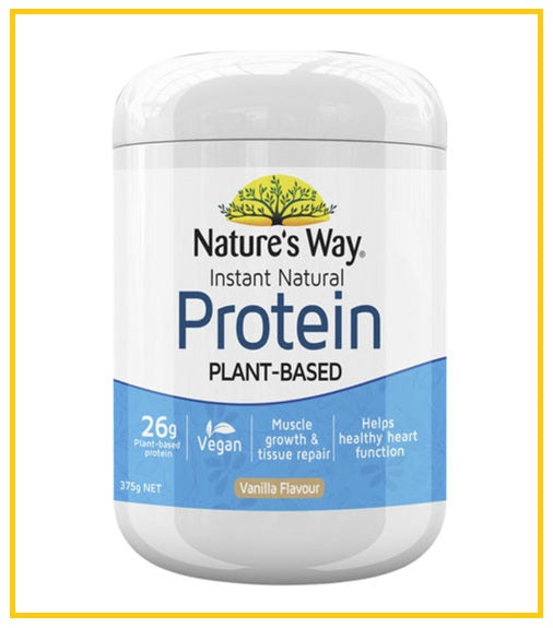 NATURE'S WAY Protein Powder, Vanilla Flavor, 375g