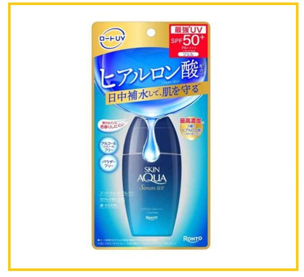 ROHTO 樂敦小藍瓶零感貼膚玻尿酸精華防曬乳 SKIN AQUA SPF50+ PA++++ 70G