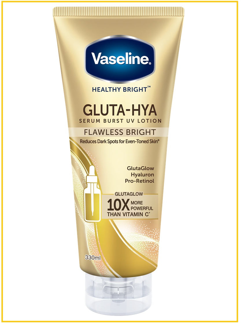 VASELINE Body Cream Bright Glute-Hya Serum Burst Lotion Flavorless Bright 330ml