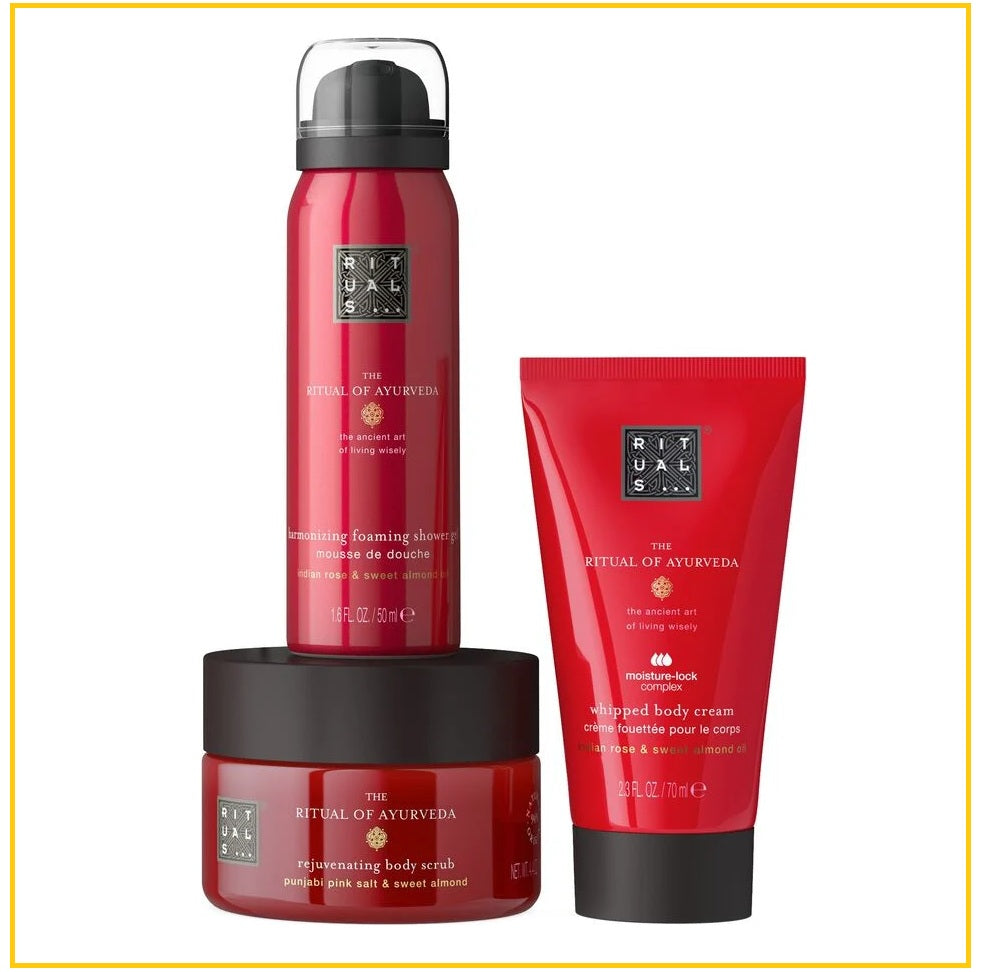 RITUALS 儀式身體磨砂膏身體乳泡沫沐浴露套裝 THE RITUAL OF AYURVEDA SET