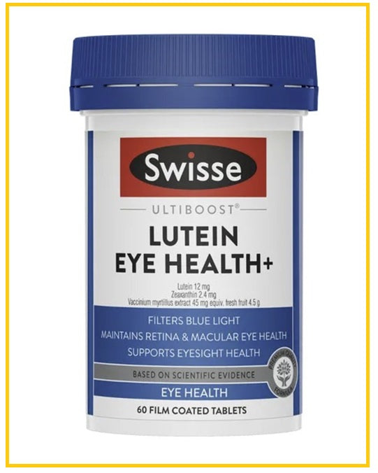 SWISSE ULTIBOOST LUTEIN EYE HEALTH PLUS+ (LUTEIN + ZEAXANTHIN + BILBERRY) 60 Tablets