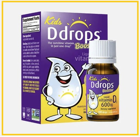 BABY DDROPS Children's Vitamin D3 Drops (Purple) VITAMIN D 600IU DROPS 100 DROPS ENHANCED FORMULA 2.8ML