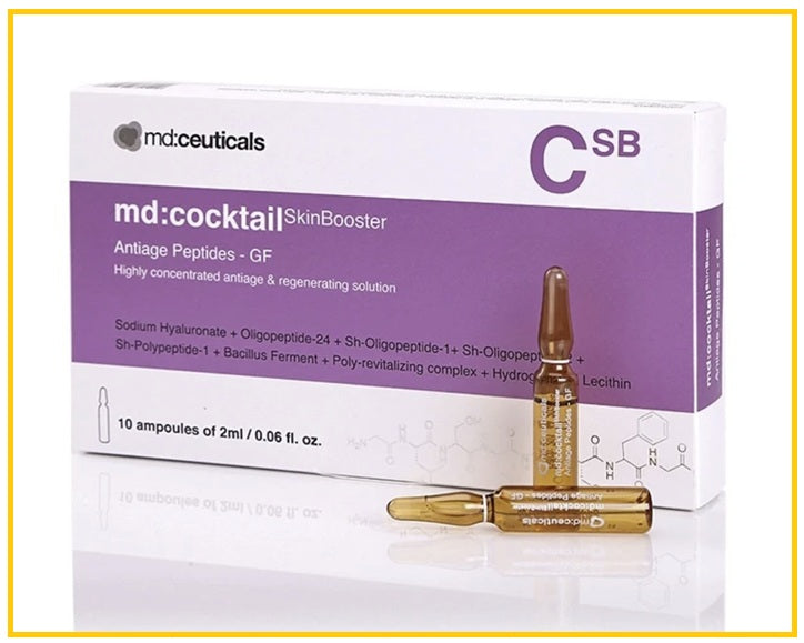 MD:CEUTICALS 曼迪絲寇精華滋潤緊緻仿生勝肽安瓶十件套裝 SKINBOOSTER ANTIAGE PEPTIDES GF 2ML X10