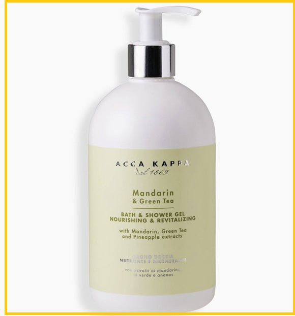 ACCA KAPPA 艾克卡帕柑橘綠茶沐浴露 MANDARIN & GREEN TEA BATH & SHOWER GEL 500ML