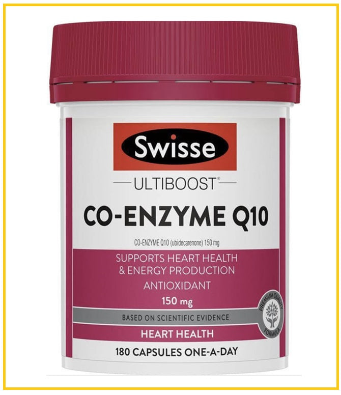 SWISSE Coenzyme Q10 Soft Capsules 180 Capsules (Australian Q10 150mg)