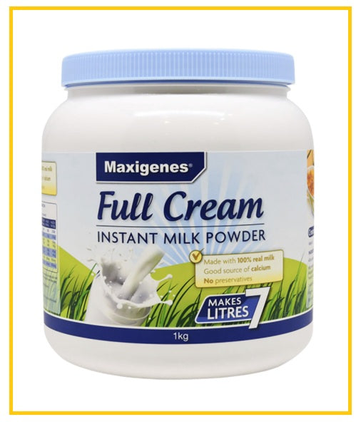 MAXIGENES 美可卓全脂高鈣奶粉藍胖子 FULL CREAM INSTANT MILK POWDER 1KG