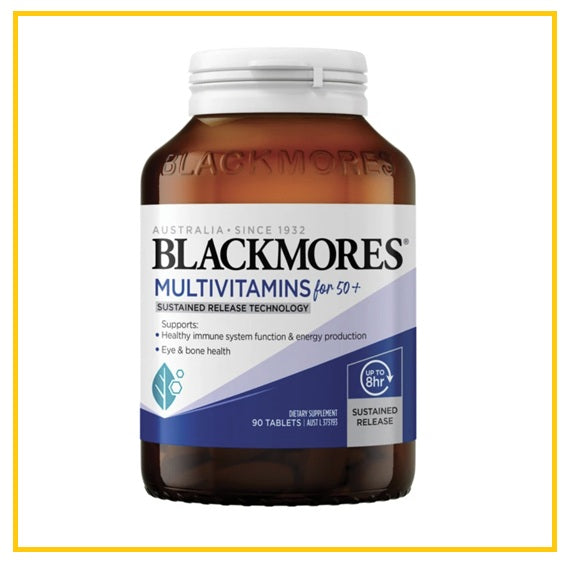 BLACKMORES 澳佳寶50+男士復合維生素90粒 MULTIVITAMINS FOR 50 PLUS 90 TABLETS
