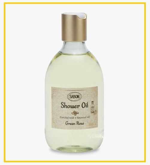 SABON 以色列綠玫瑰沐浴油 SHOWER OIL GREEN ROSE 300ML