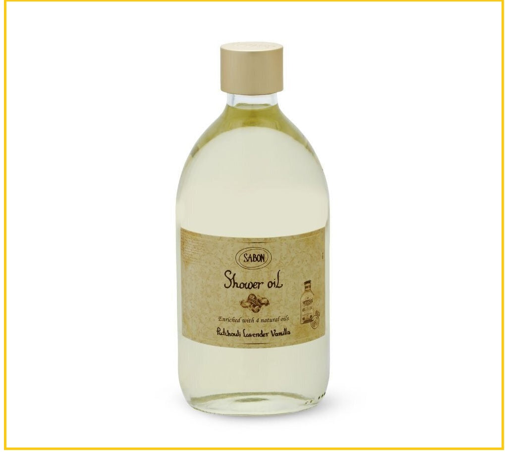 SABON 廣藿香薰衣草香草沐浴油 PATCHOULI LAVENDER VANILLA SHOWER OIL 500ML