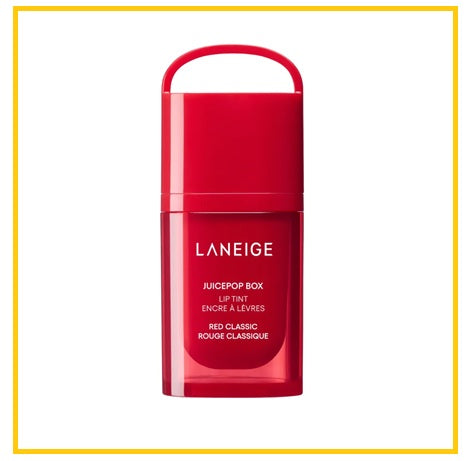LANEIGE 蘭芝精華唇釉 JUICEPOP BOX LIP TINT #MOCHA REMIX / #DISCO CORAL / #DJ PLUM / #ELECTRO BERRY / #JAZZY JAM / #K POP PINK / #LO FI MAUVE / #MAROON MELODY / #POP STAR PEACH / #RED CLAASIC 4.5G