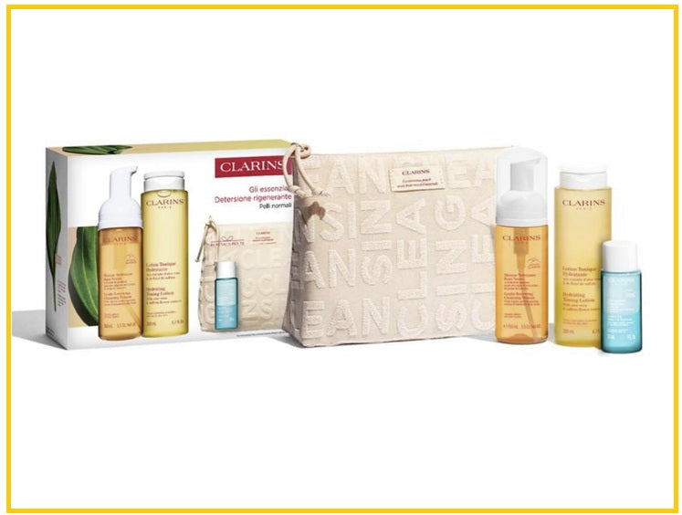 CLARINS 嬌韻詩泡沫潔面黃水套裝 COFANETTI DONNA SKINCARE DUO SET