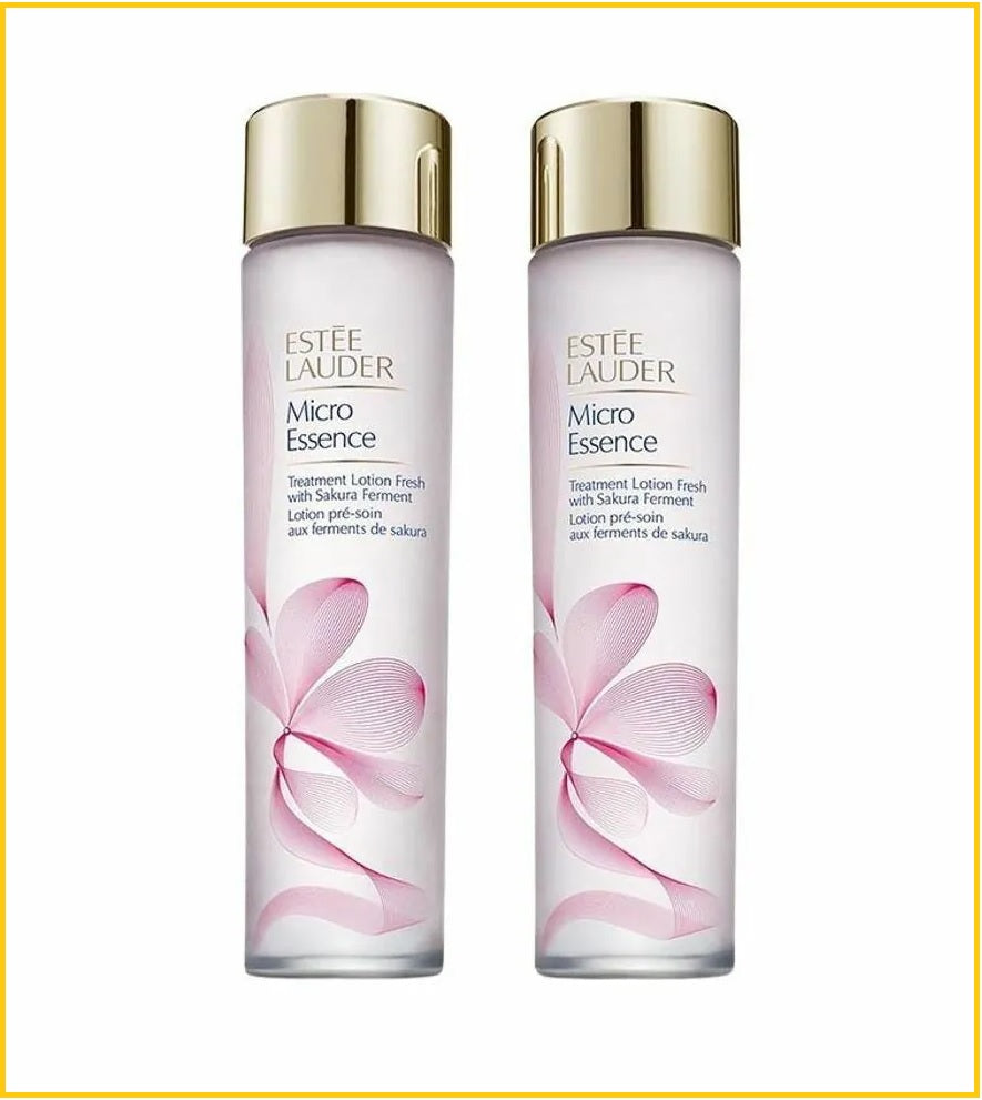 ESTEE LAUDER 雅詩蘭黛櫻花微精華原生液套裝 MICRO ESSENCE TREATMENT LOTION FRESH WITH SAKURA FERMENT DUO SET 200ML X2