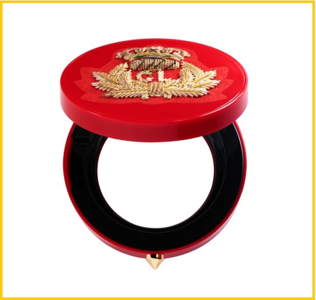 CHRISTIAN LOUBOUTIN 蘿蔔丁鑽石盒子 TEINT FETICHE REFILLABLE RED CASE