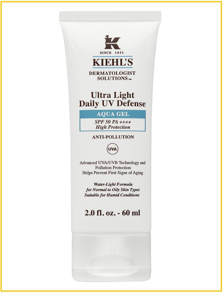 KIEHL'S 科顏氏醫學全效抗污染防曬啫喱乳霜 KIEHLS ULTRA LIGHT DAILY UV DEFENSE AQUA GEL SPF50 PA++++ 60ML
