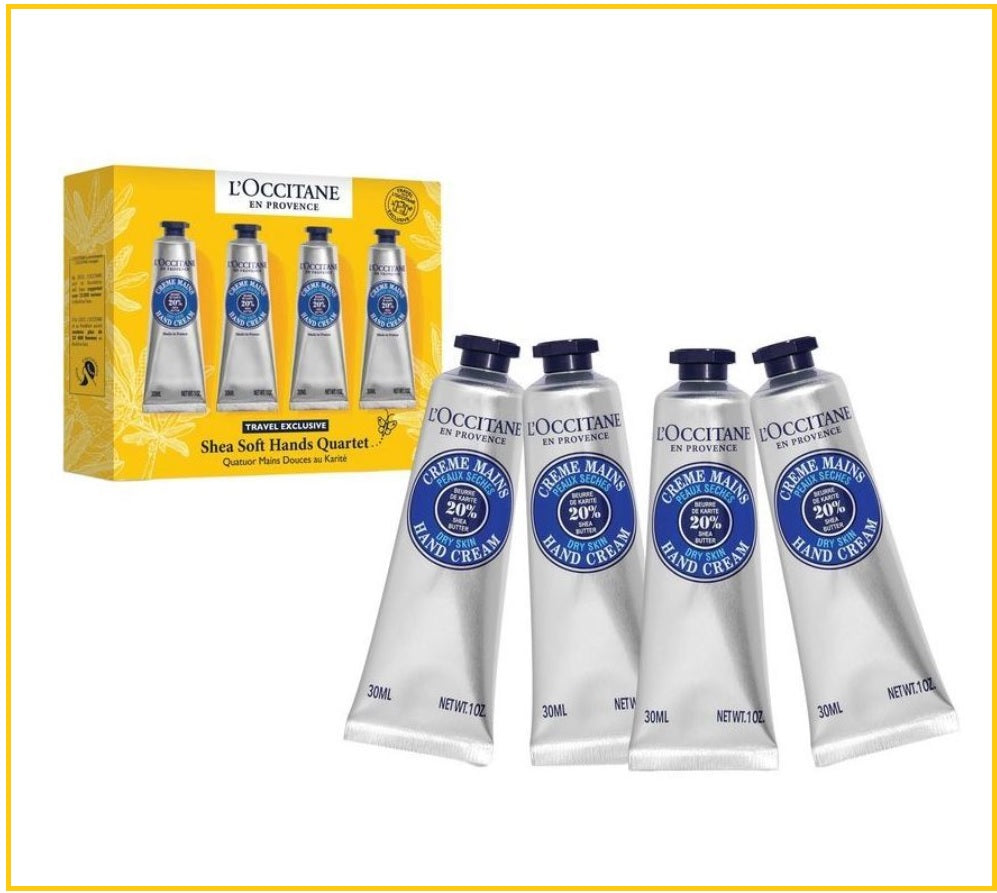 L'OCCITANE 歐舒丹乳木果潤手霜四件套裝 LOCCITANE SHEA SOFT HANDS QUARTET DUO SET 30ML X4