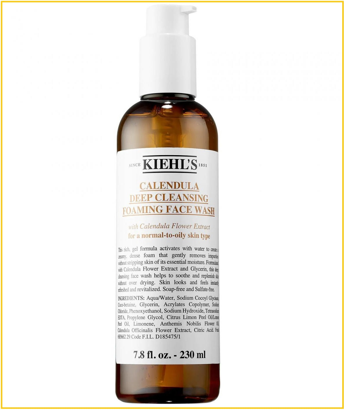 KIEHL'S 科顔氏金盞花深層潔面泡沫 KIEHLS CALENDULA DEEP CLEANSING FOAMING FACE WASH 230ML
