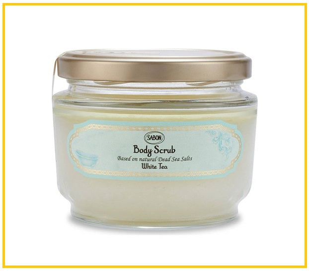 SABON 白茶清韻死海鹽淨化修護身體磨砂 BODY SCRUB MEDIUM WHITE TEA 320G
