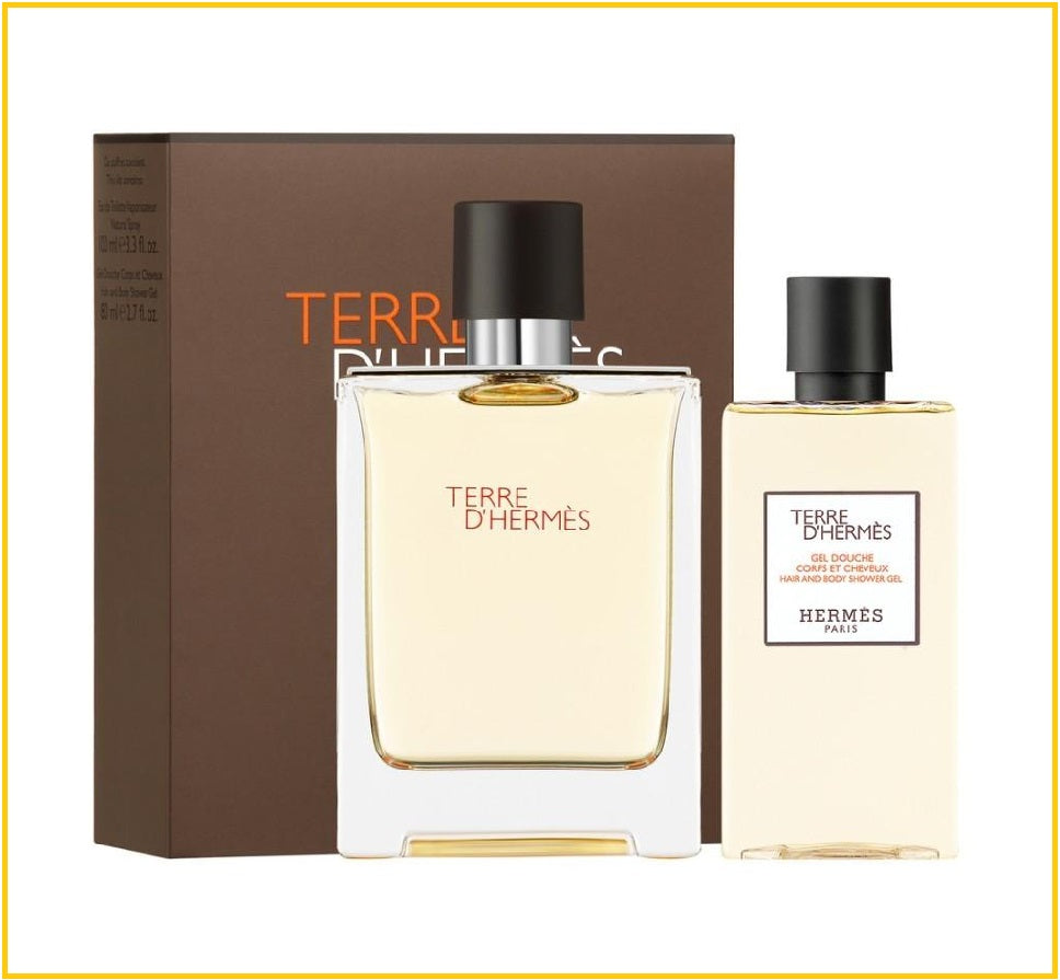 HERMES 愛馬仕大地男士淡香水沐浴露套裝 TERRE D'HERMES EDT GIFT DUO SET EDT 100ML + SHOWER GEL 80ML