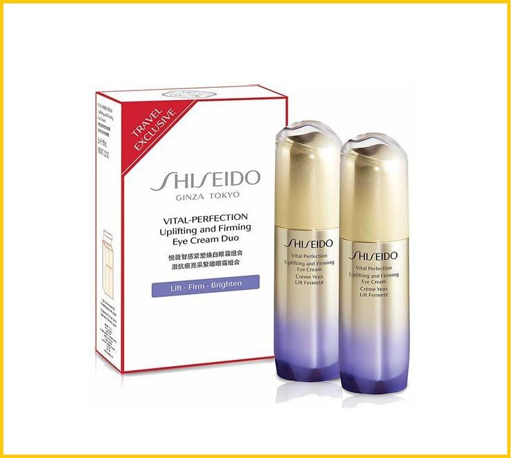 SHISEIDO VITAL PERFECTION UPLIFTING & FIRMING EYE CREAM DUO SET 15ML X2 (Vital Perfection Uplifting & Firming Eye Cream Duo Set)