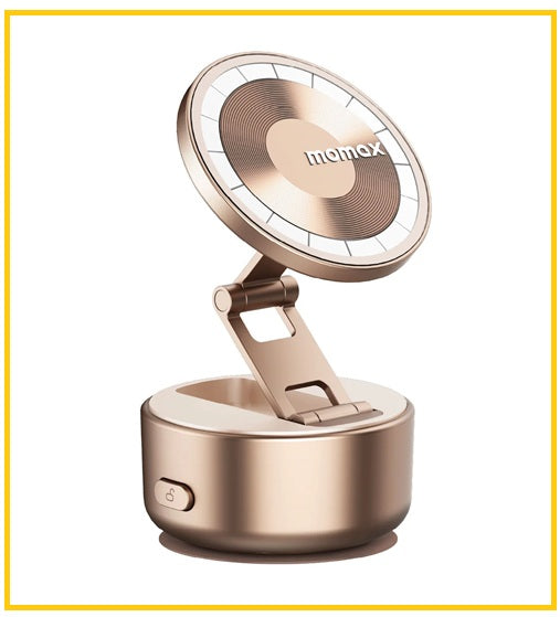 MOMAX Electric Suction Magnetic Phone Stand 1-SNAP GO AUTO SUCTION MAGNETIC PHONE STAND #TITANIUM / #SANDSTONE KH20L / KH20L2