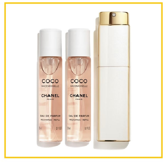 CHANEL COCO MADEMOISELLE EDP TWIST & SPRAY DUO SET 20ML X3