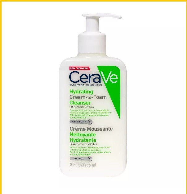 CERAVE 適樂膚低致敏保濕泡沫潔面乳 HYDRATING CREAM-TO-FOAM CLEANSER 236ML
