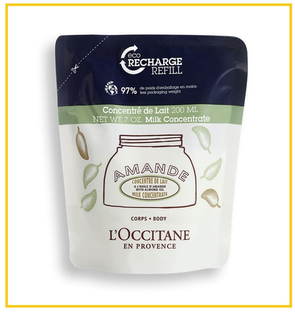 L'OCCITANE 歐舒丹甜扁桃身體乳補充裝 LOCCITANE ALMOND CONCENTRATED MILK REFILL 200ML