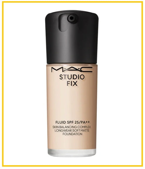 MAC COSMETICS Studio FIX SPF25 PA++ Skin Balancing Complex Long Wear Soft Matte Foundation #N12 / #N18 / #NC12 / #NW11 30ML