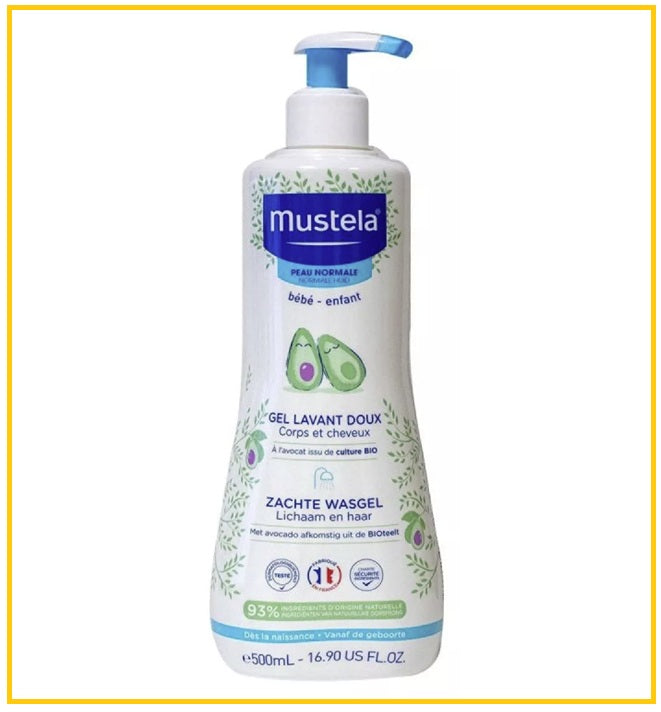 MUSTELA 妙思樂2合1髮膚沐浴啫喱 AVOCADO GENTLE CLEANSING GEL FOR HAIR & BODY 500ML