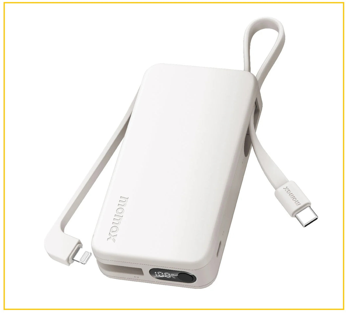 MOMAX 移動電源 1-POWER VITAL+ POWER BANK 10000MAH WITH BUILT-IN USB-C AND LIGHTNING CABLE #BLACK / #WHITE IP155