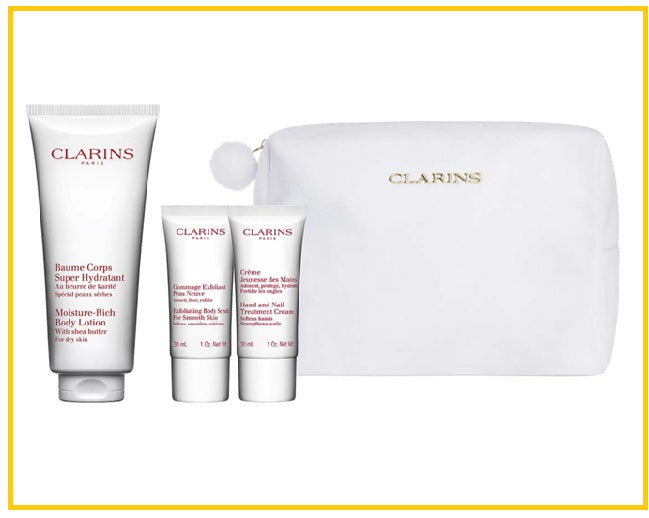 CLARINS 嬌韻詩乳木果身體乳磨砂膏護手霜套裝 BODY CARE ESSENTIALS DUO SET