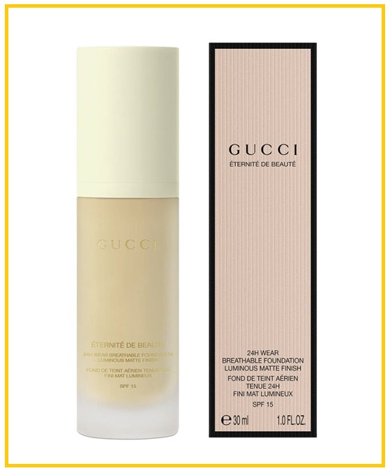 GUCCI 古馳柔霧持妝粉底液 ETERNITE DE BEAUTE MATTIFYING FOUNDATION SPF 15 #120N / #130W 30ML