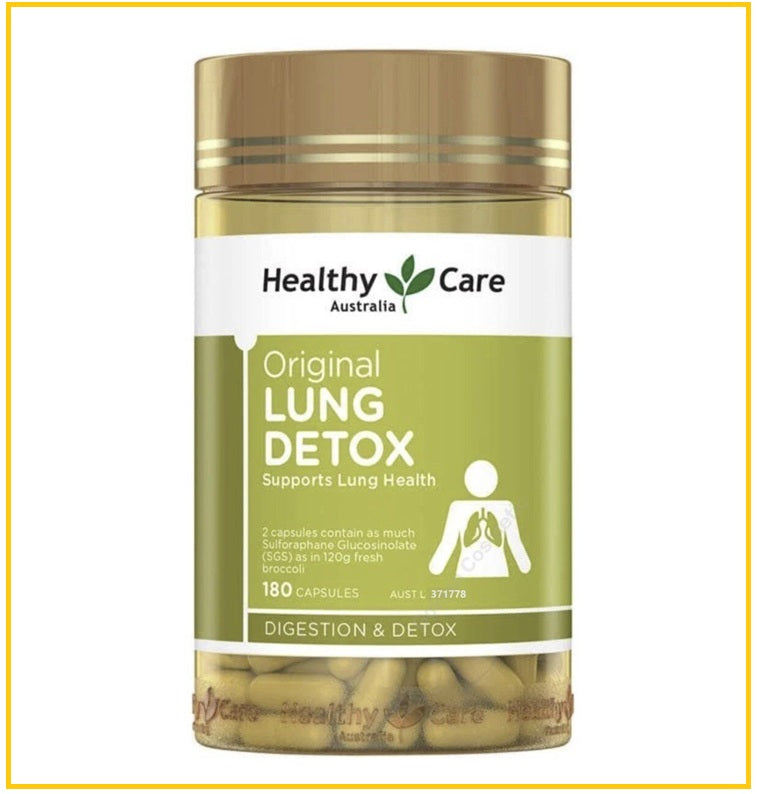 HEALTHY CARE 清肺片180粒 ORIGINAL LUNG DETOX 180 CAPSULES