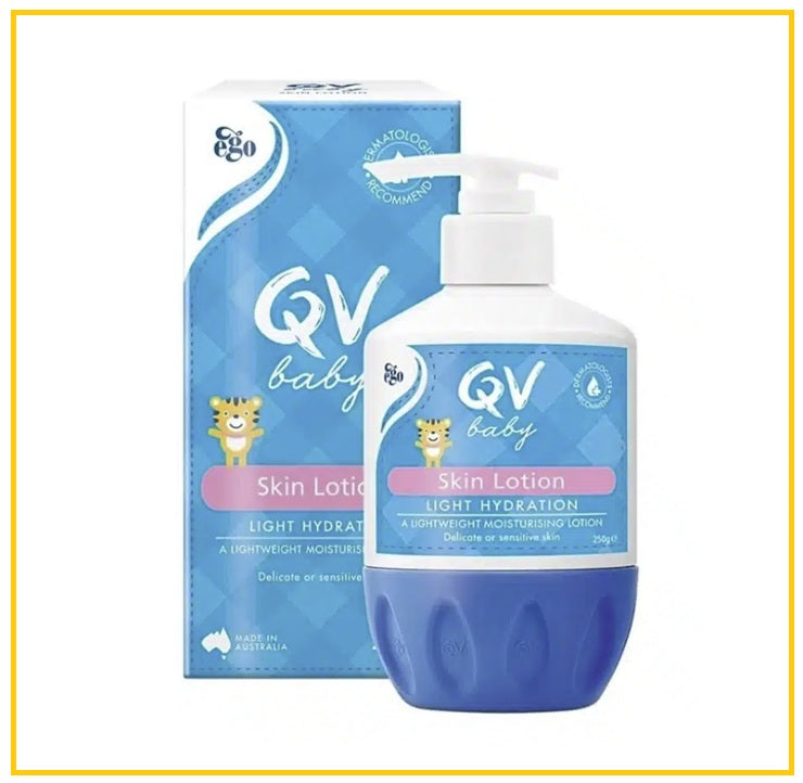 EGO QV 意高嬰兒桃子零感四季水潤乳按壓款 QV BABY SKIN LOTION LIGHT HYDRATION 250G