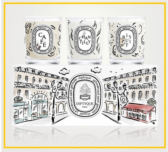 DIPTYQUE 蒂普提克限量咖啡蠟燭套裝 CANDLE CAFE DUO SET 70G X3