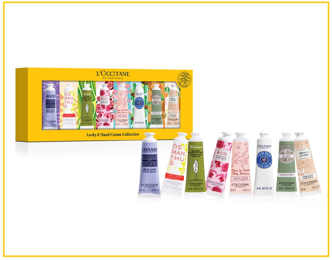 L'OCCITANE 歐舒丹幸運護手霜八支套裝 LOCCITANE LUCKY 8 HAND CREAM COLLECTION DUO SET 30ML X8