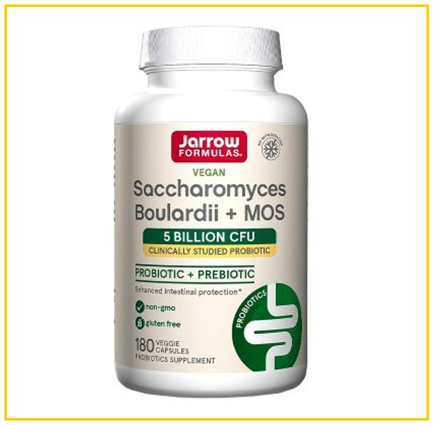 JARROW 傑諾布拉氏酵母成人益生菌 SACCHAROMYCES BOULARDII + MOS 90 / 180 CAPSULES