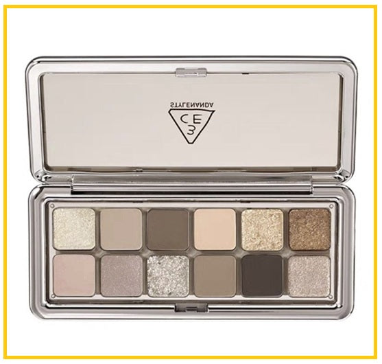 3CE 12色眼影 12 COLORS EYESHADOW PALETTE RAW NEUTRALS 9.5G