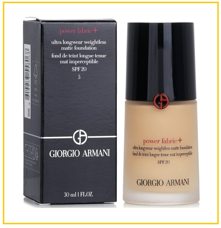 GIORGIO ARMANI 阿瑪尼權力粉底液 POWER FABRIC+ ULTRA LONGWEAR WEIGHTLESS MATTE FOUNDATION #2 / #3 / #5 SPF20 30ML
