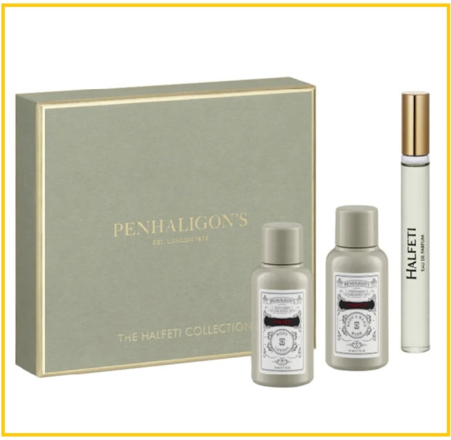 PENHALIGON'S 潘海利根黑玫瑰沉香水身體乳沐浴3件套裝 PENHALIGONS THE HALFETI COLLECTION MINI DUO SET