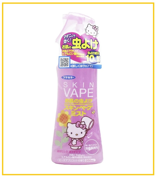 FUMAKILLA 象球牌蜜桃味驅蚊噴霧蚊怕水 SKIN VAPE MOSQUITO REPELLENT SPRAY PEACH 200ML