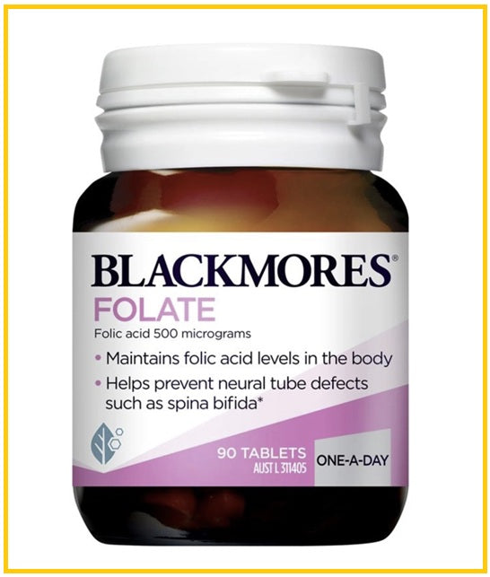 BLACKMORES 澳佳寶天然膳食葉酸片90粒 FOLATE 90 TABLETS