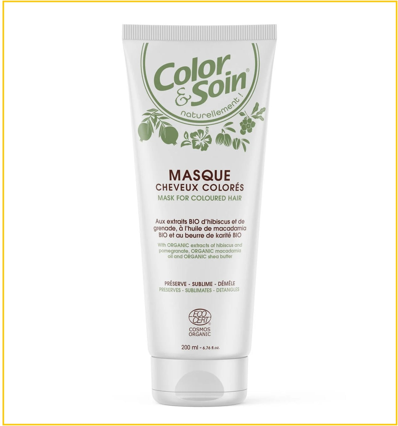 3CHENES 三橡樹固色髮膜 COLOR ET SOIN MASQUE CHEVEUX COLORES BIO 200ML