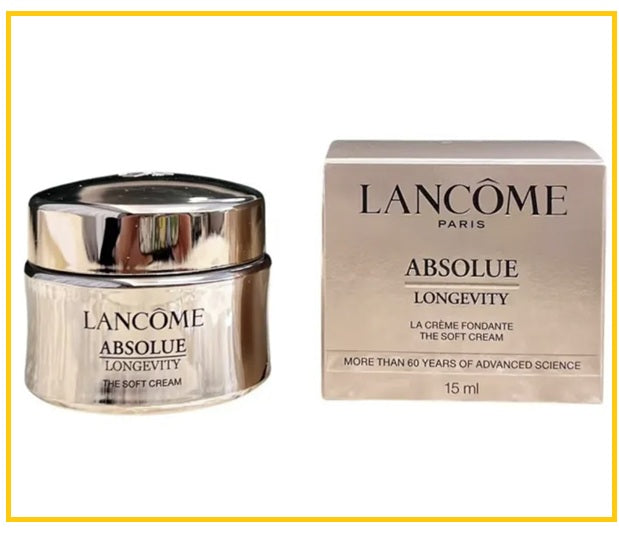 LANCOME 蘭蔻菁純清爽乳面霜小樣 ABSOLUE LONGEVITY THE SOFT CREAM 15ML