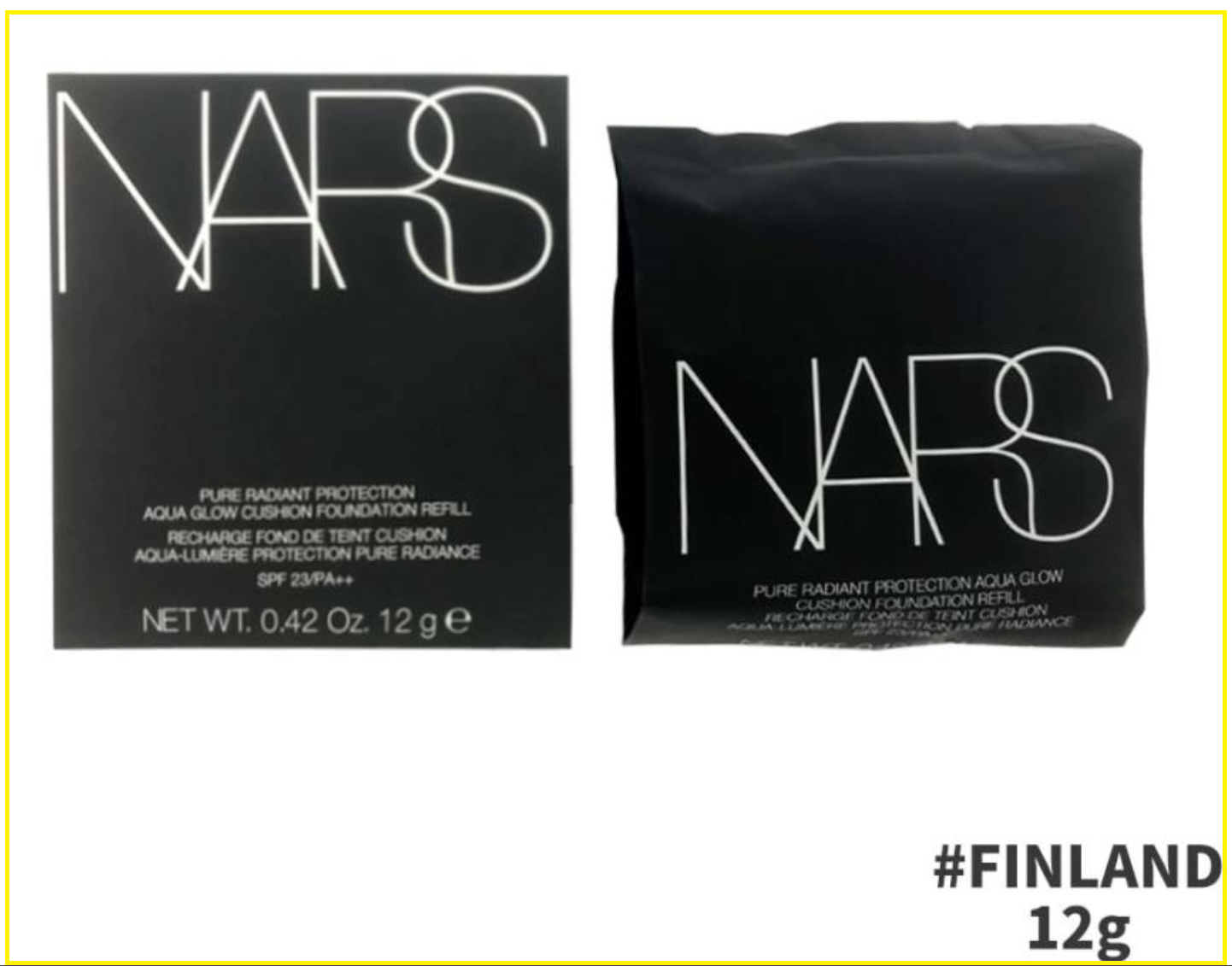 NARS PURE RADIANT AQUA GLOW CUSHION #FINLAND SPF 50+/PA+++ (REFILL) 12G Water Glow Cushion Foundation (Refill)