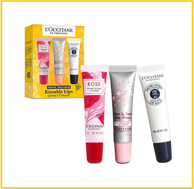 L'OCCITANE 歐舒丹水嫩保濕潤唇膏三重奏套裝 LOCCITANE EN PROVENCE KISSABLE LIPS DUO SET 12ML X3