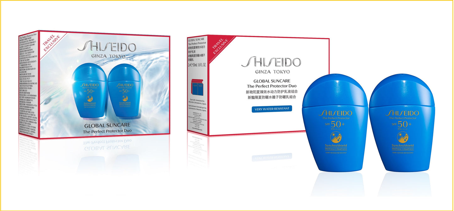 SHISEIDO 資生堂藍胖子新豔陽夏臻效水動力防曬乳液套裝 THE PERFECT PROTECTOR SPF 50+ PA++++ DUO SET 50ML X2