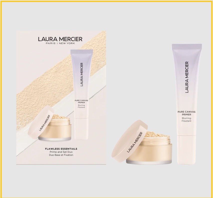 LAURA MERCIER 羅拉散粉柔焦款妝前乳套裝 FLAWLESS ESSENTIALS ULTRA-BLUR AND PRIME SET DUO SET