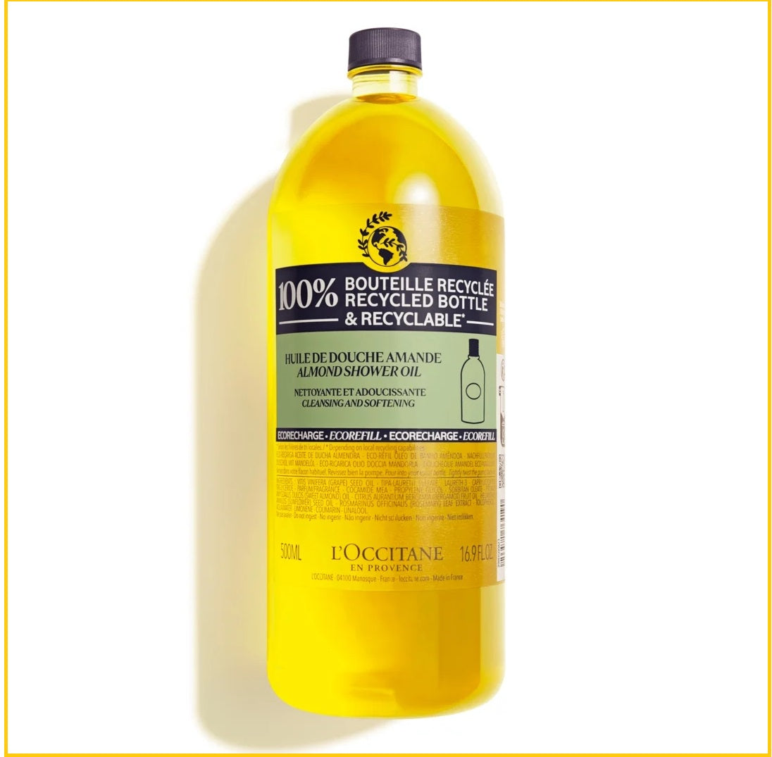L'OCCITANE 歐舒丹杏仁沐浴油補充裝 LOCCITANE ALMOND SHOWER OIL REFILL 500ML